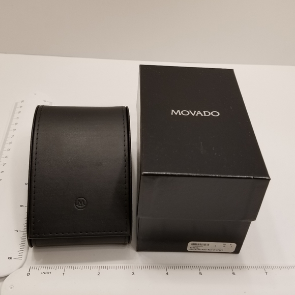 MOVADO WOMEN ONO GOLD PLATED STAILESS STEEL 6 DIAMOND SWISS WATCH Fresh Battery - Picture 13 of 15